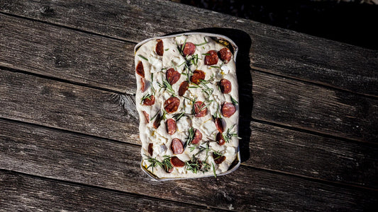 Rosemary Focaccia with Chorizo and Goat's Cheese Recipe