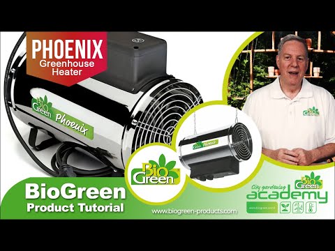 **OUT OF STOCK** Bio Green Phoenix Stainless Steel 2.8kW Electric Greenhouse Heater